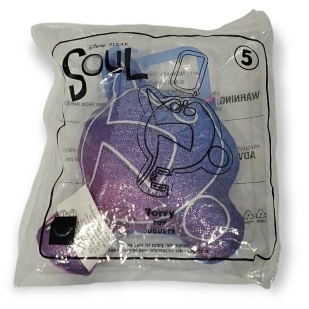 2020 Disney / PIXAR McDonalds‎ Toy Plush Clip from SOUL - Terry #5